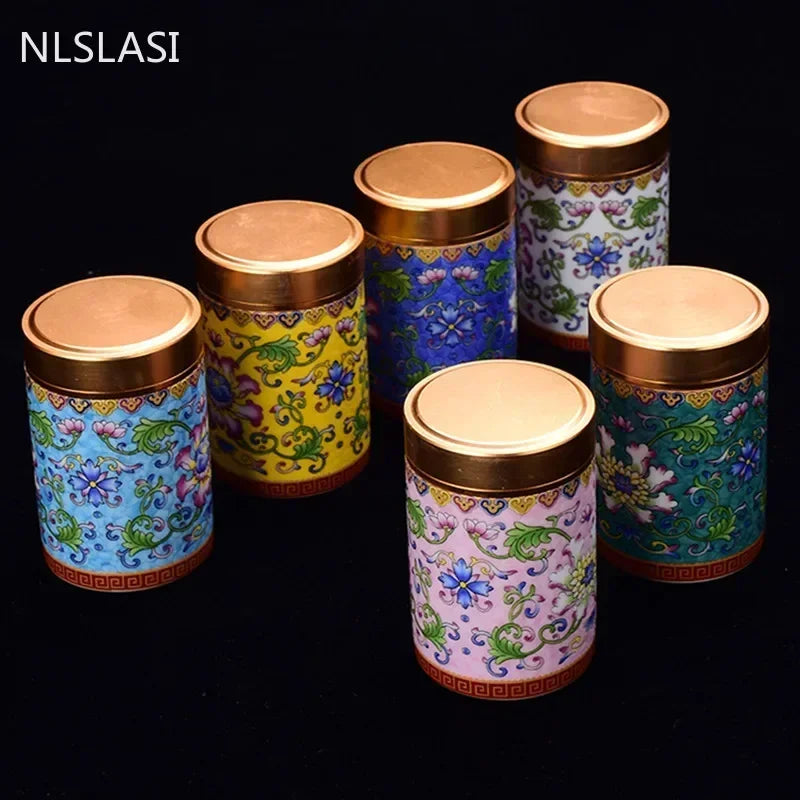 Handmade Ceramic Canister for Tea and Spices Storage