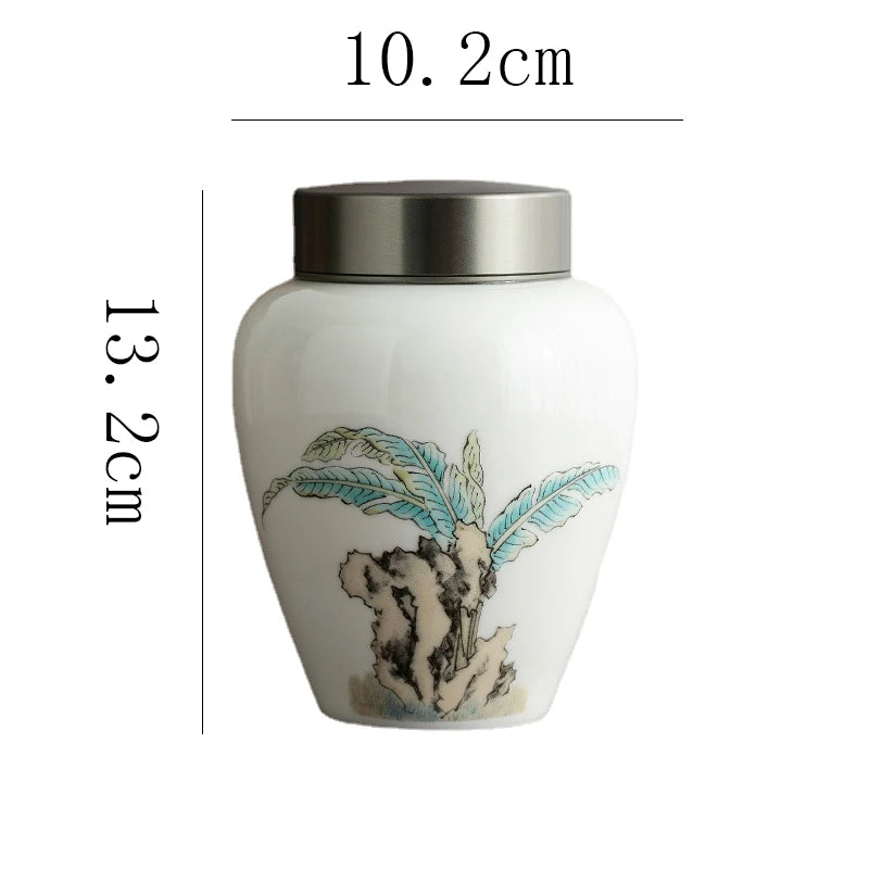 Classic Ceramic Canister for Tea and Coffee Storage