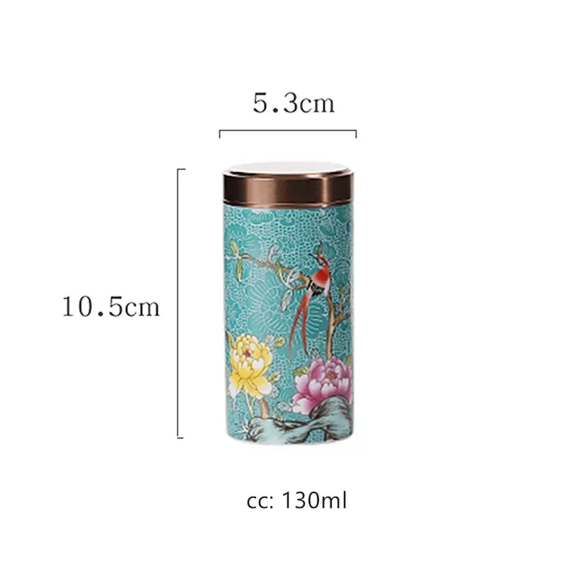 Mini Ceramic Canister for Tea Coffee and Storage