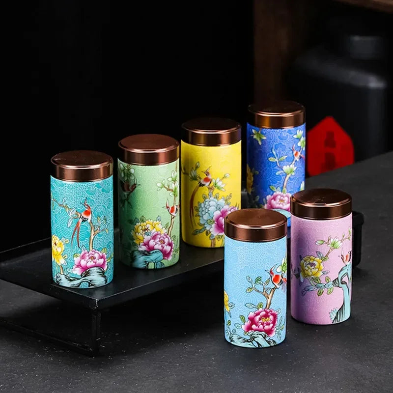 Mini Ceramic Canister for Tea Coffee and Storage