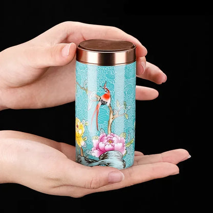 Mini Ceramic Canister for Tea Coffee and Storage