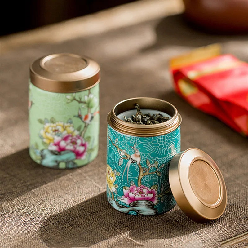 Portable Ceramic Canister for Tea Coffee and Spices