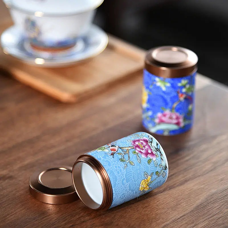 Mini Ceramic Canister for Tea and Coffee Storage