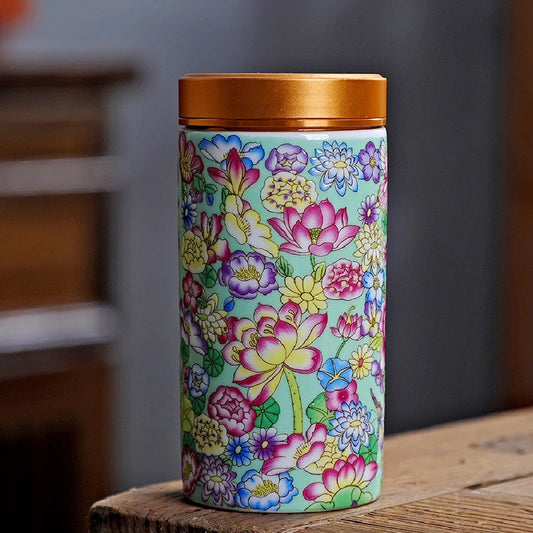 Ceramic Canister for Tea, Coffee, and Home Storage