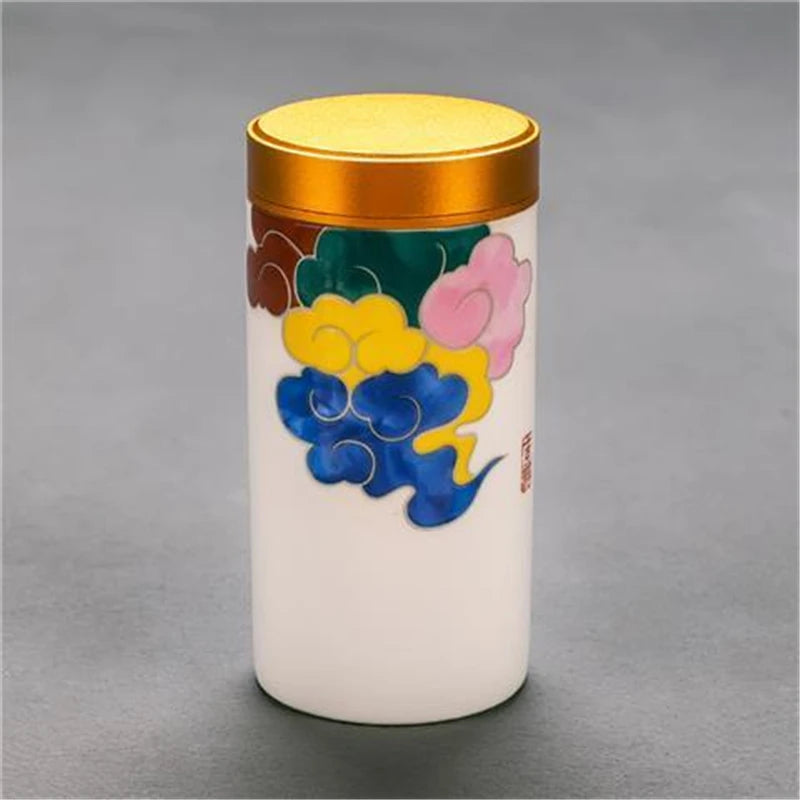 Portable Ceramic Canister for Tea and Spice Storage